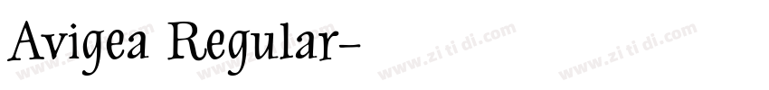 Avigea Regular字体转换